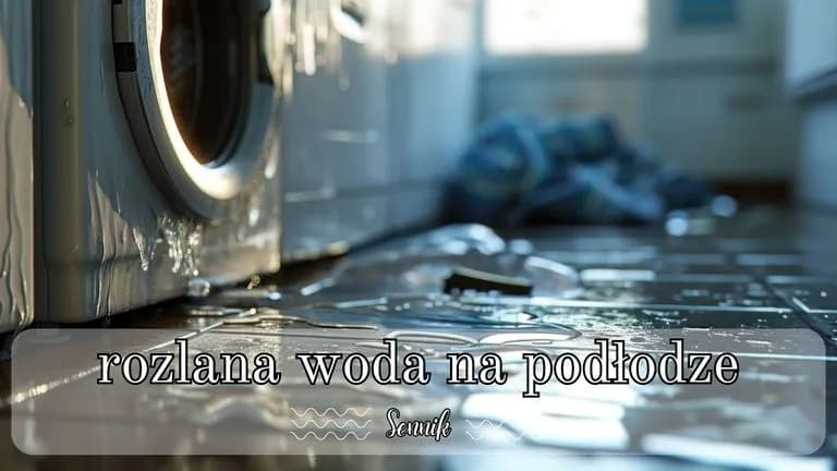 Rozlana woda na podłodze w śnie - poznaj ukryte znaczenie tego symbolu