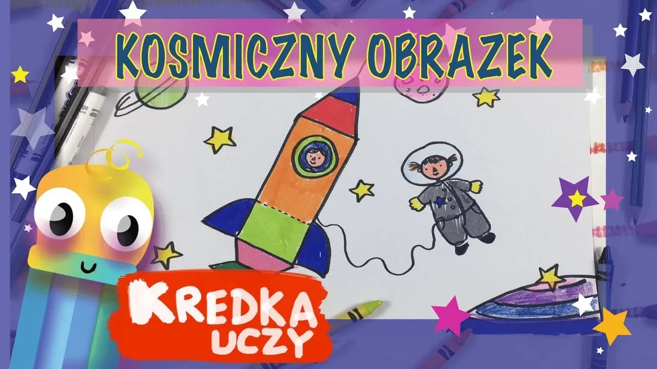 Naucz się jak narysować kosmos kredkami - poradnik dla początkujących
